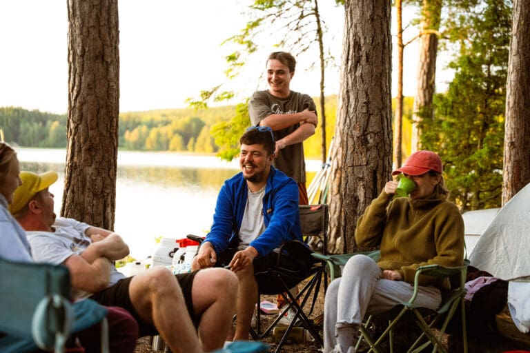 wild campen in Schweden